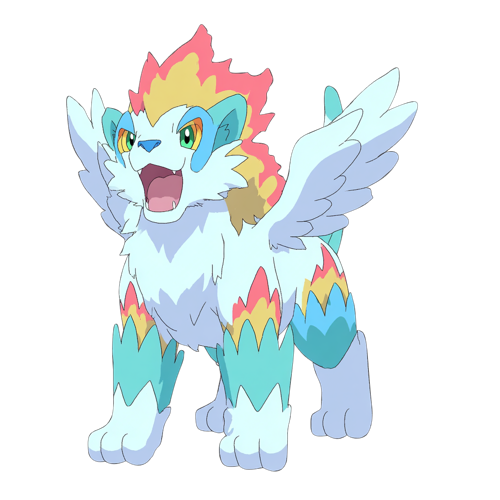 Solflare - A majestic winged lion creature